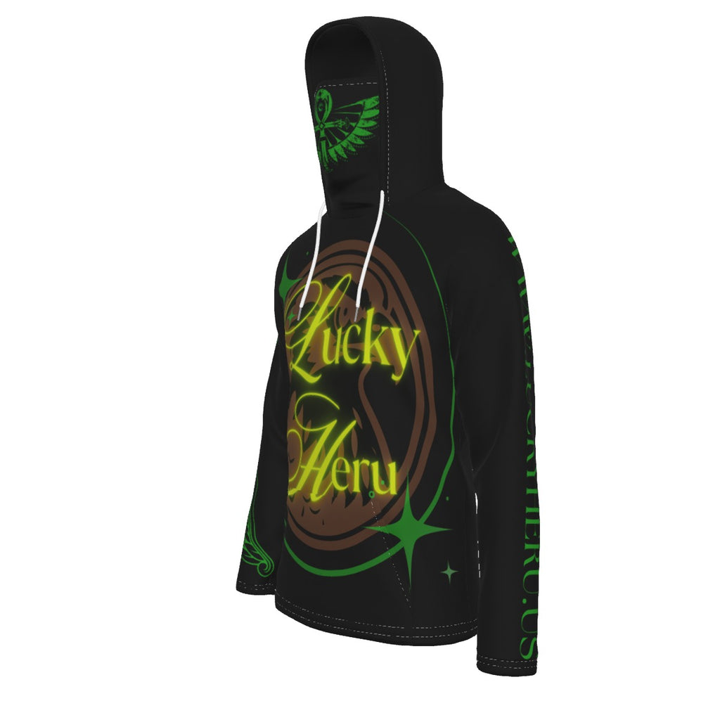 FREQUENCY APPAREL Lucky Heru Heavy Fleece Hoodie With Mask