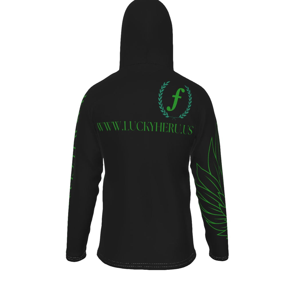 FREQUENCY APPAREL Lucky Heru Heavy Fleece Hoodie With Mask