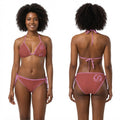 Boho Chic Dreamcatcher Bikini Set Dusty Rose Two Piece Swimsuit