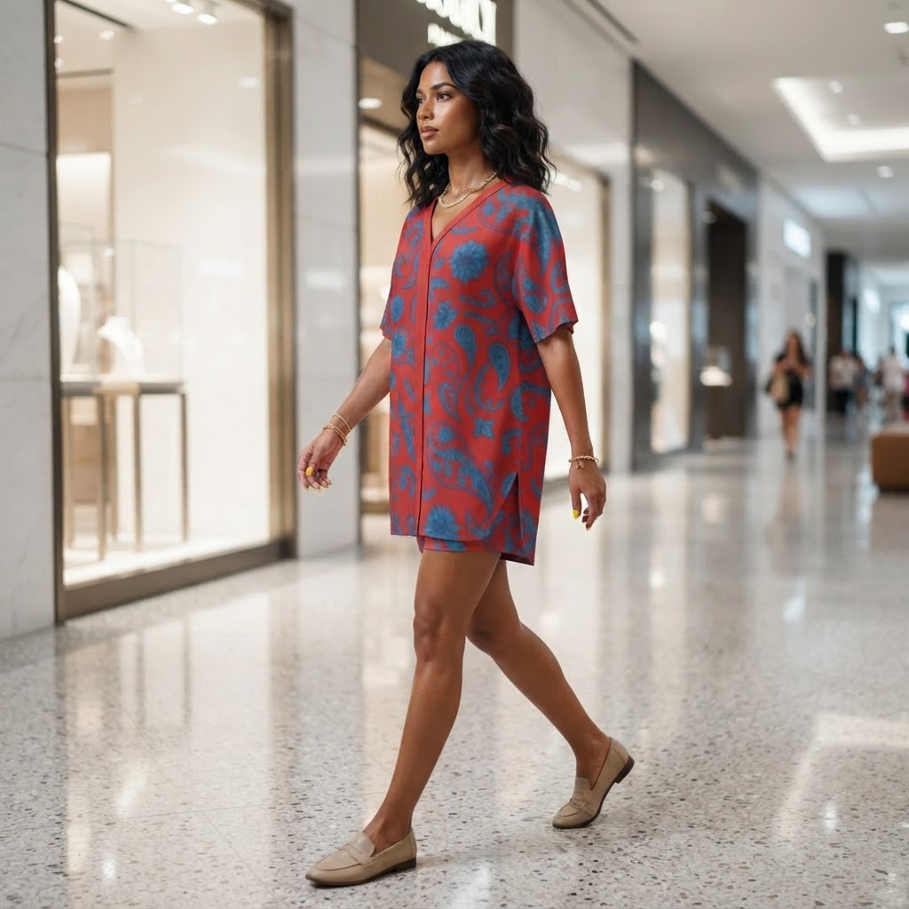 Boho Chic Two Piece Shorts Set V-Neck Dolman Sleeve Casual Lounge Wear