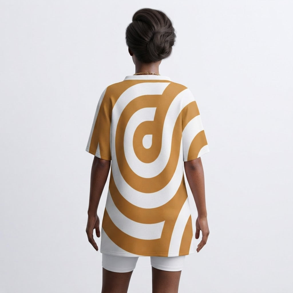 Modern V Neck Geometric Two Piece Lounge Set Soft Casual Summer Outfit
