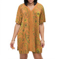 Boho Paisley V Neck Loungewear Set Comfy Two Piece Shorts Outfit